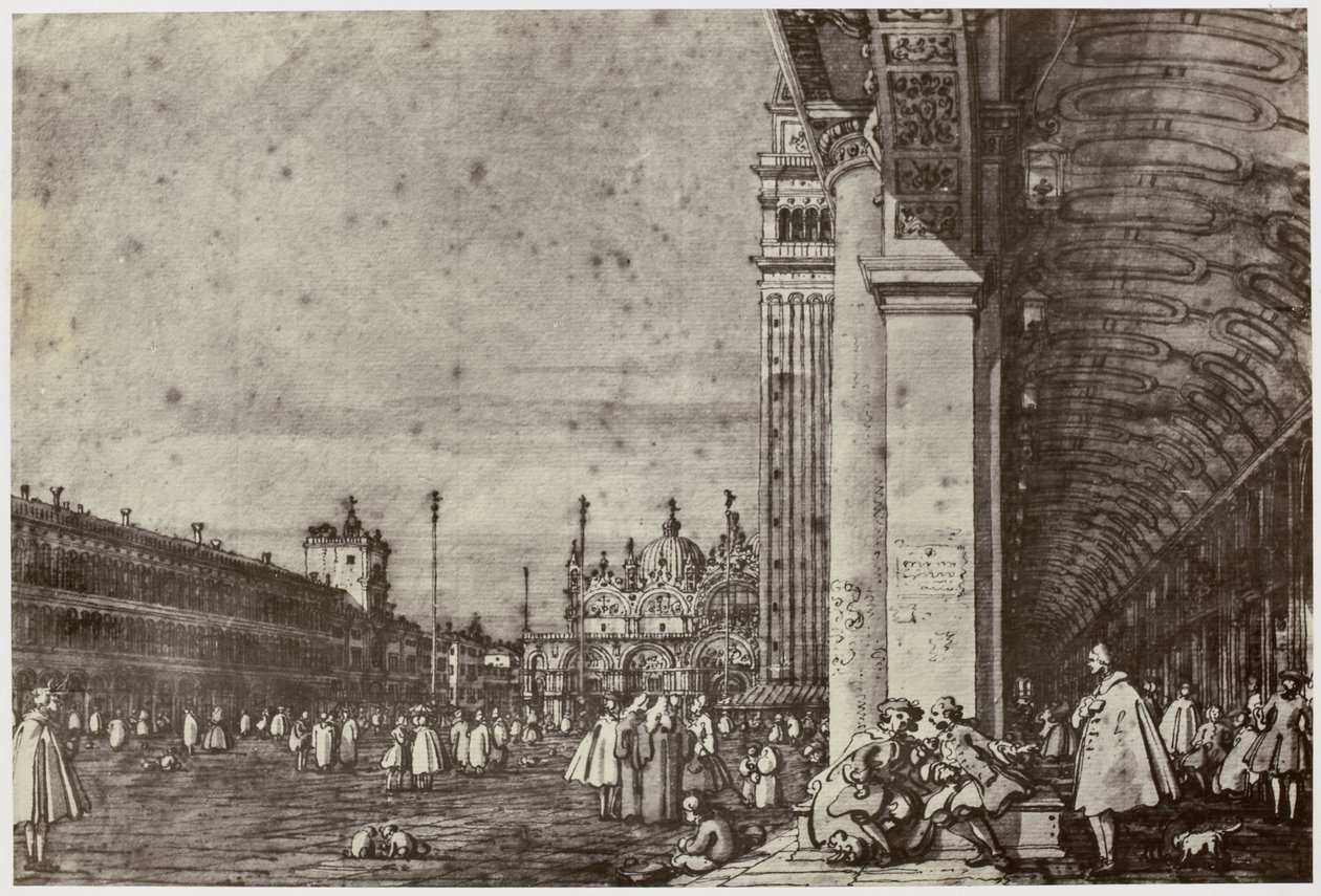 Canaletto, Plaza de San Marcos de Philip Henry Delamotte
