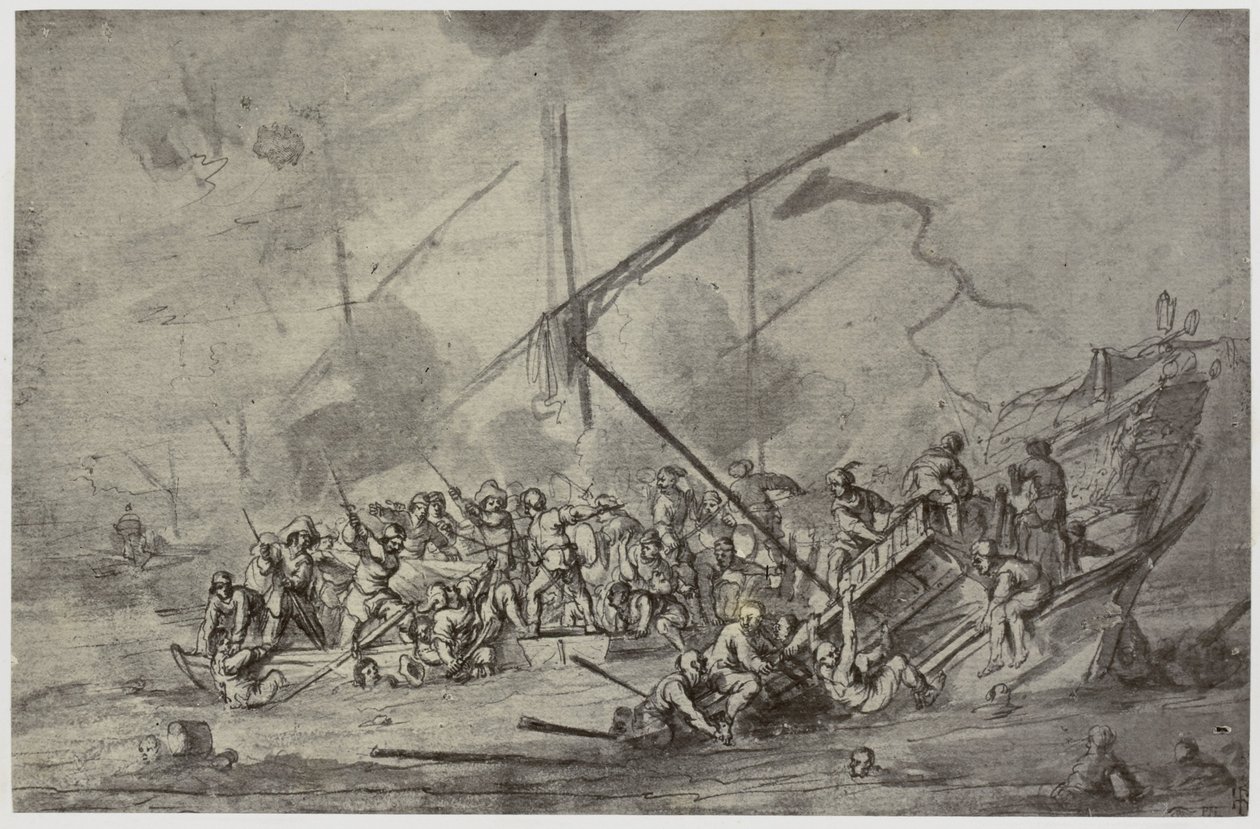 Della Bella, una pelea de mar de Philip Henry Delamotte