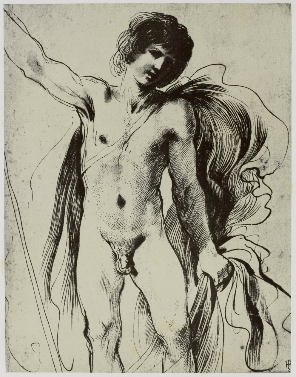 Guercino, un joven de Philip Henry Delamotte