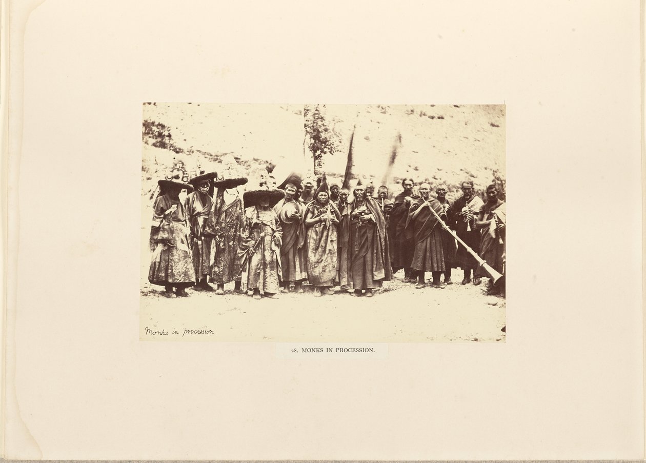 Monjes en procesión de Philip Henry Egerton