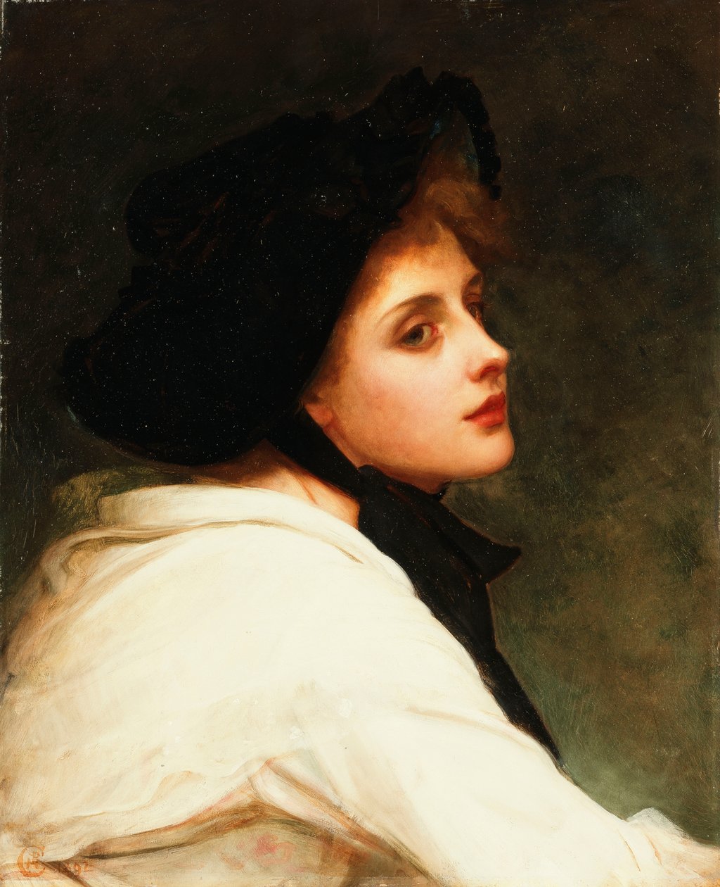 El sombrero negro, 1892 de Philip Hermogenes Calderon