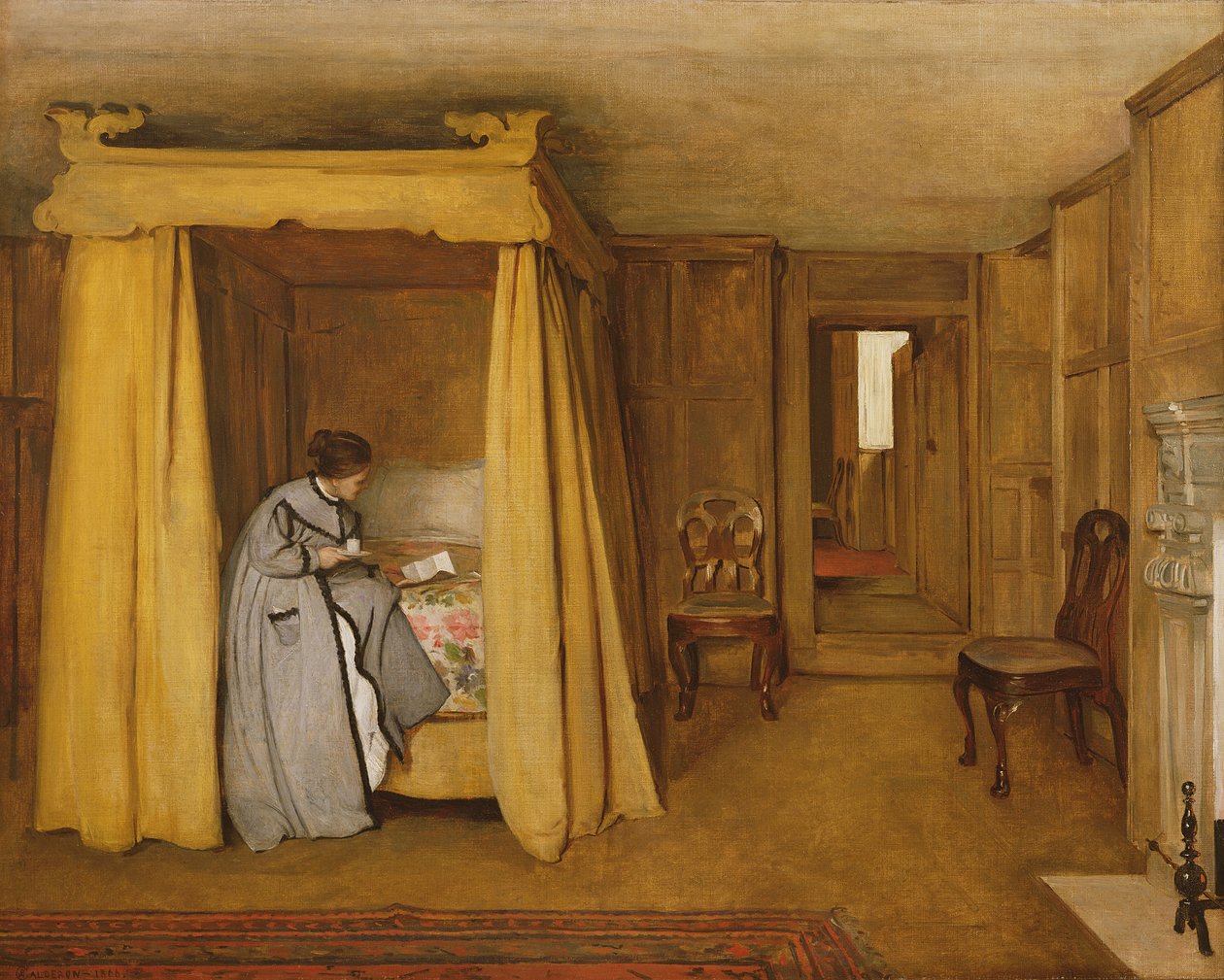 La Carta, 1866 de Philip Hermogenes Calderon