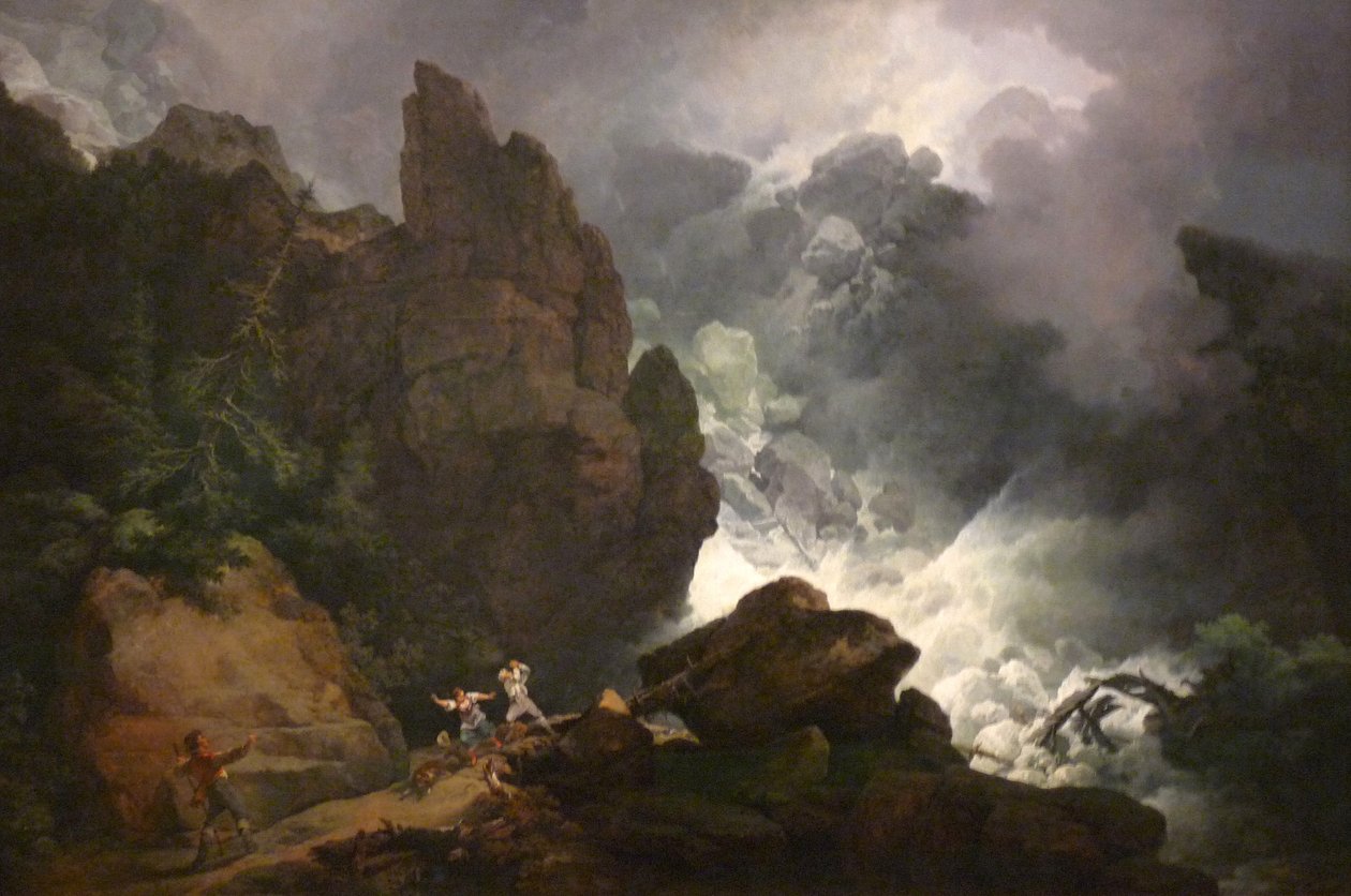 Una avalancha en los Alpes de Philip James de Loutherbourg