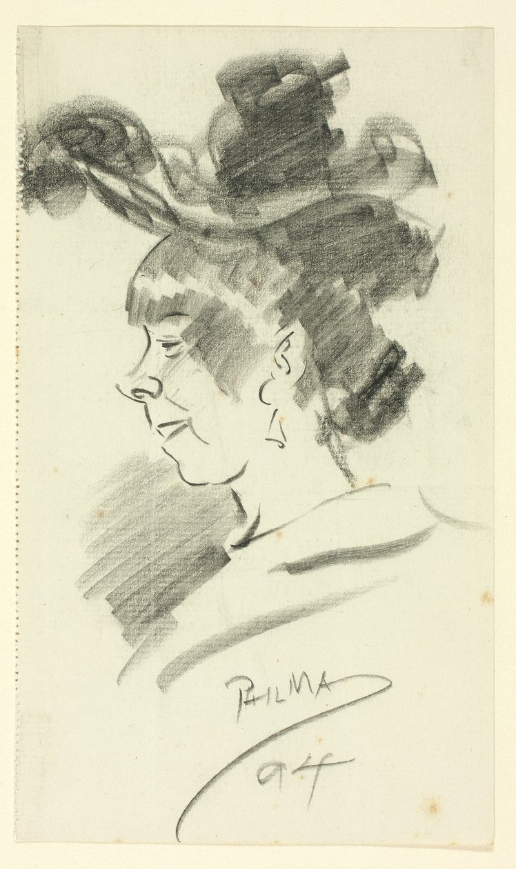 Perfil de una mujer de Philip William May