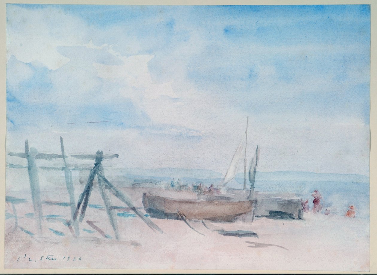 Marea baja, playa de Walmer de Philip Wilson Steer