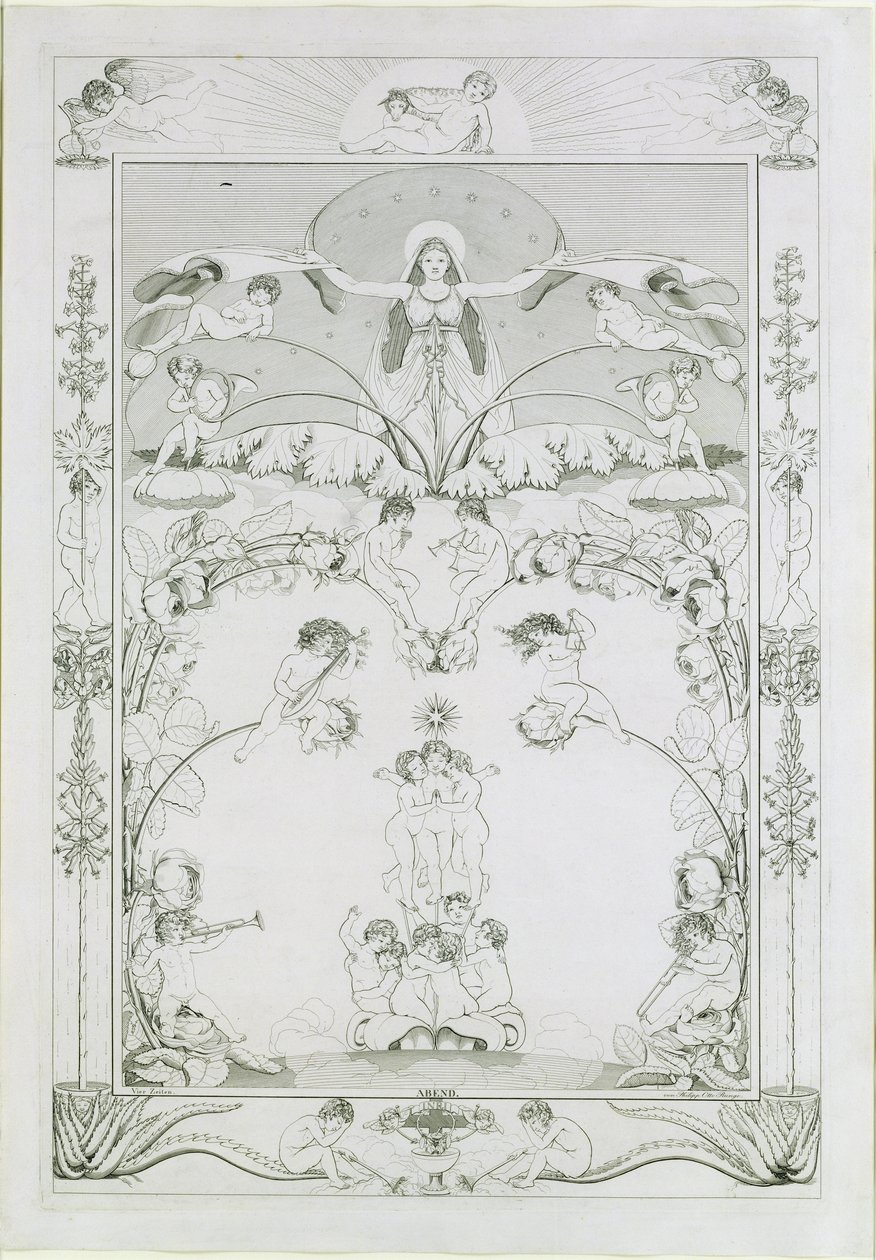Tarde, 1805 de Philipp Otto Runge