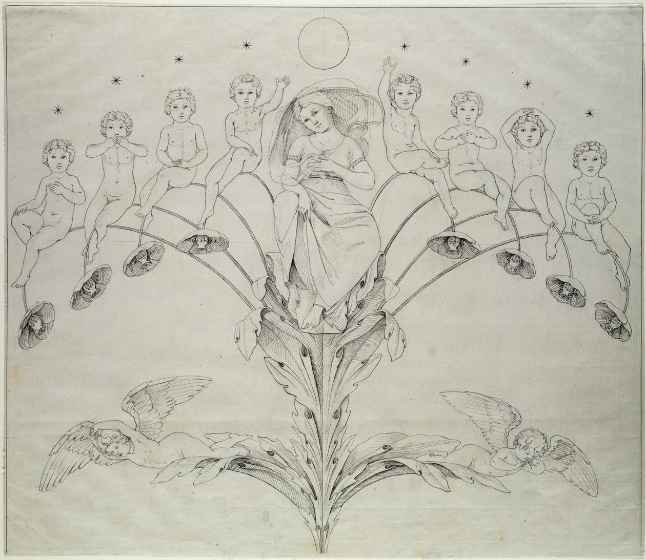 Noche, 1803 de Philipp Otto Runge