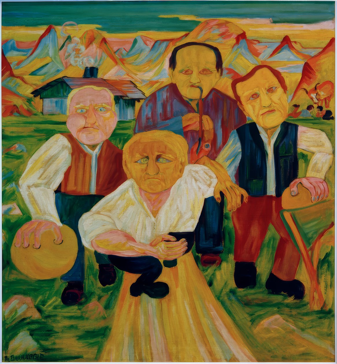 Jugadores de bolos en los Alpes de Philipp Bauknecht
