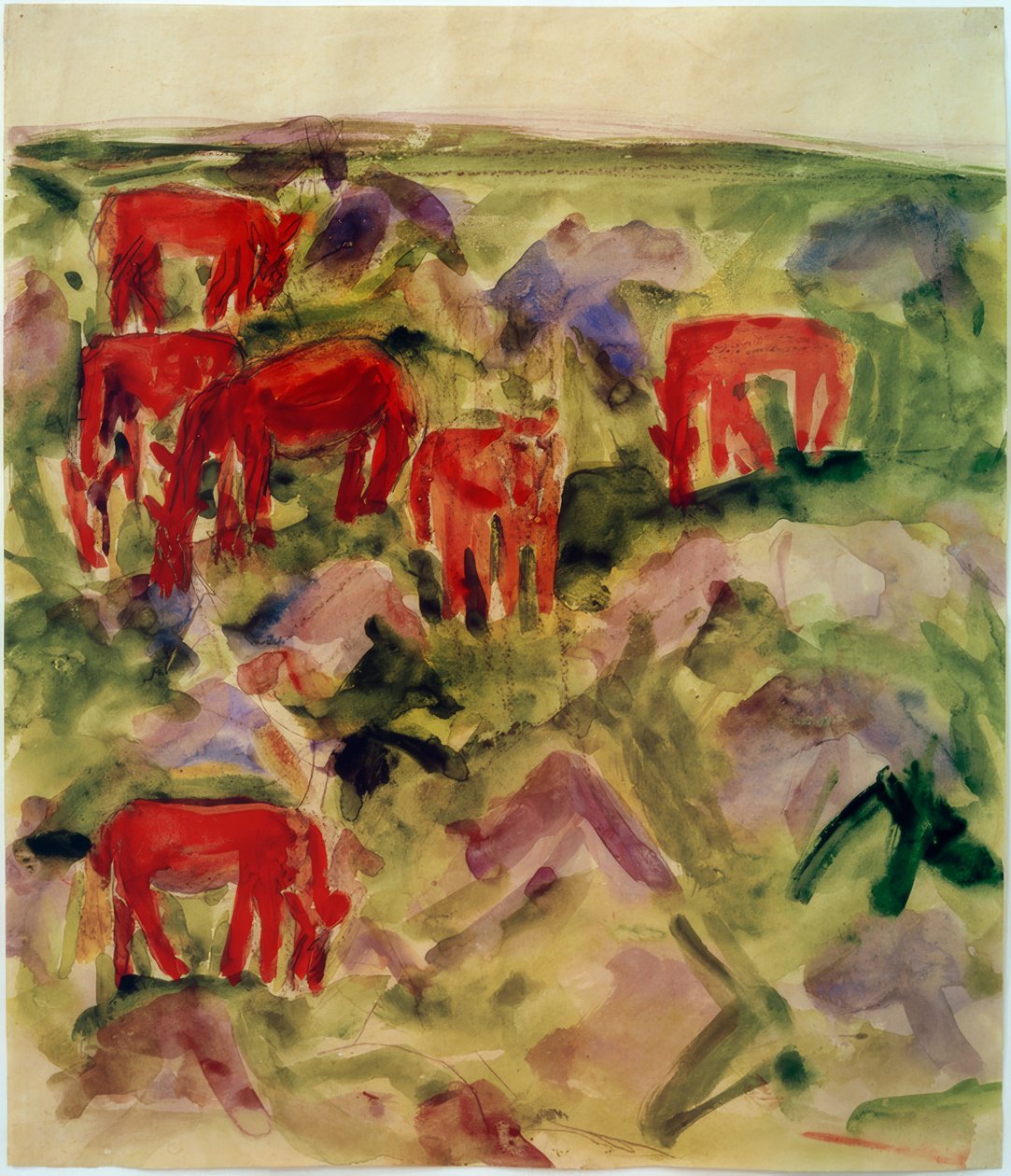 Caballos rojos de Philipp Bauknecht