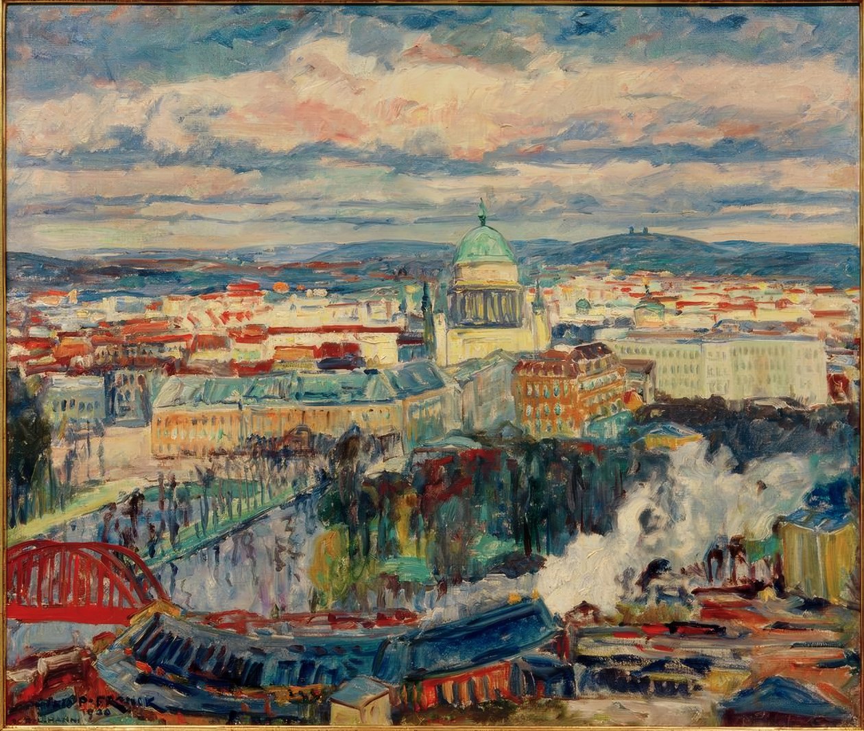 Vista de Potsdam con la iglesia de San Nicolás de Philipp Franck
