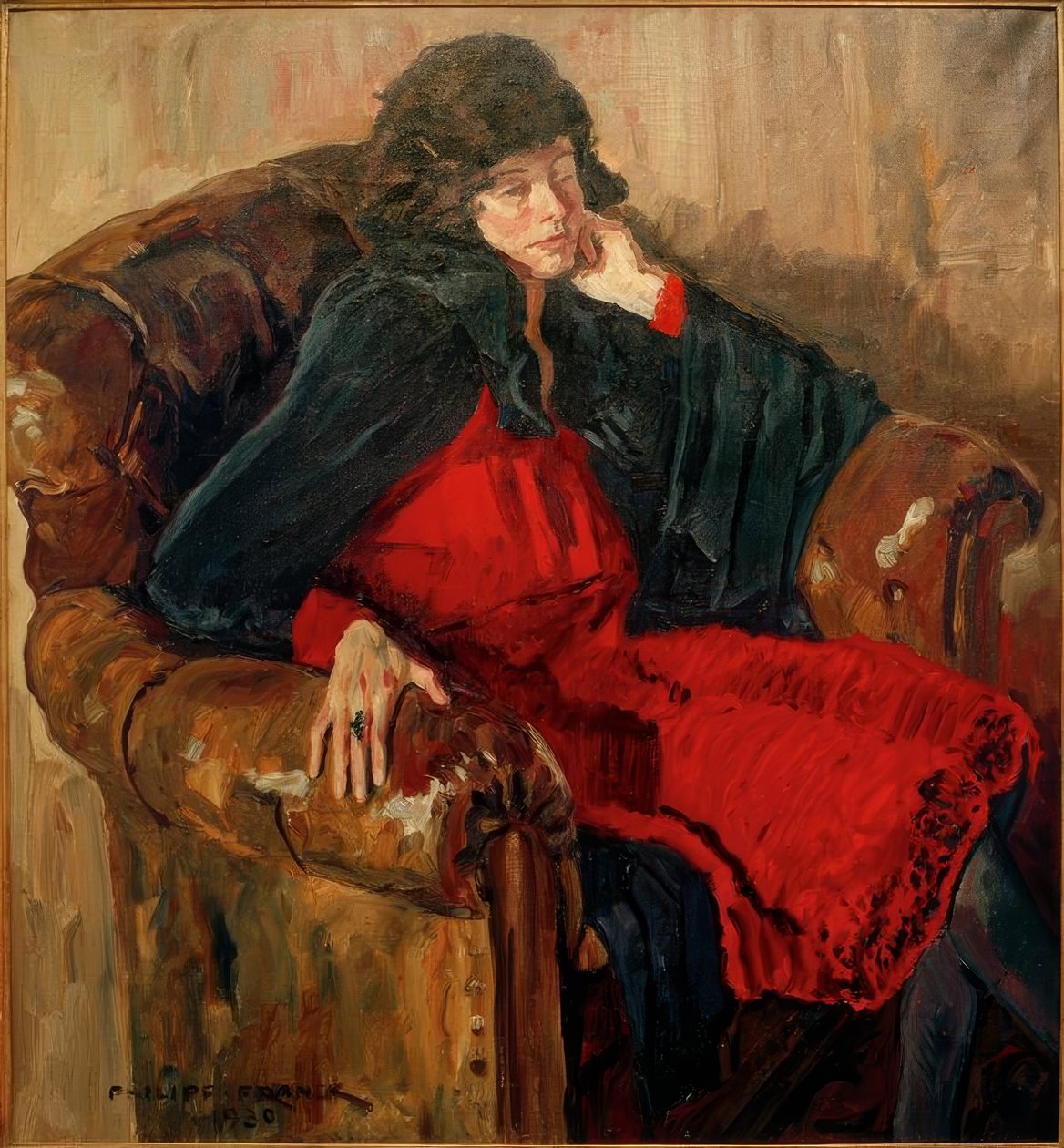 Dama en el sillón de Philipp Franck