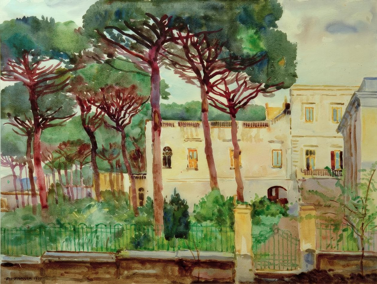Casa bajo pinos de Philipp Franck