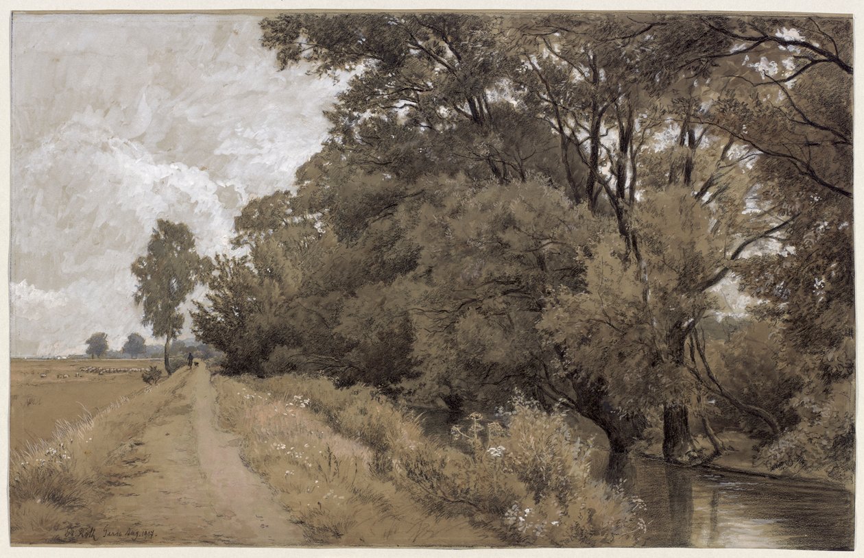 Paisaje de musgo cerca de Gern de Philipp Röth