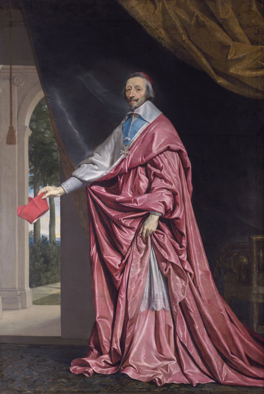 Retrato del Cardenal de Richelieu (1633-40) de Philippe de Champaigne