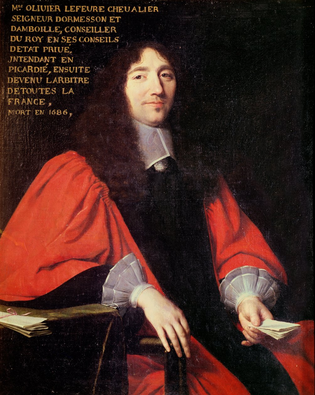 Retrato de Olivier Lefevre (m.1686) de Philippe de Champaigne