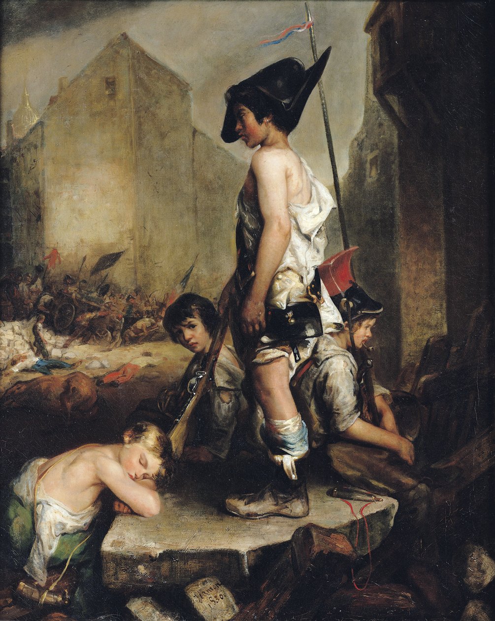 Los pequeños patriotas, 1830 de Philippe Auguste Jeanron
