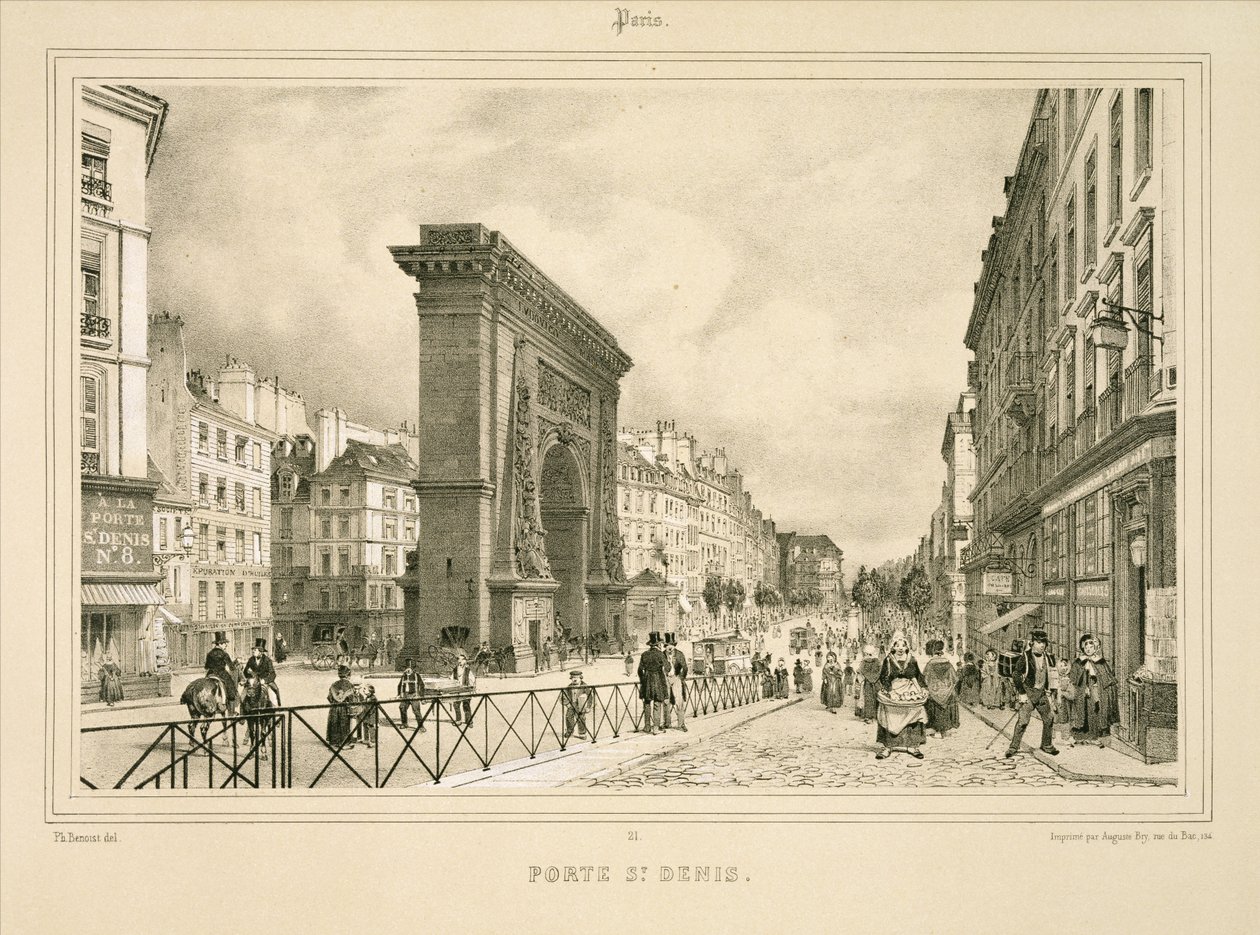 Porte St Denis de Philippe (after) Benoist