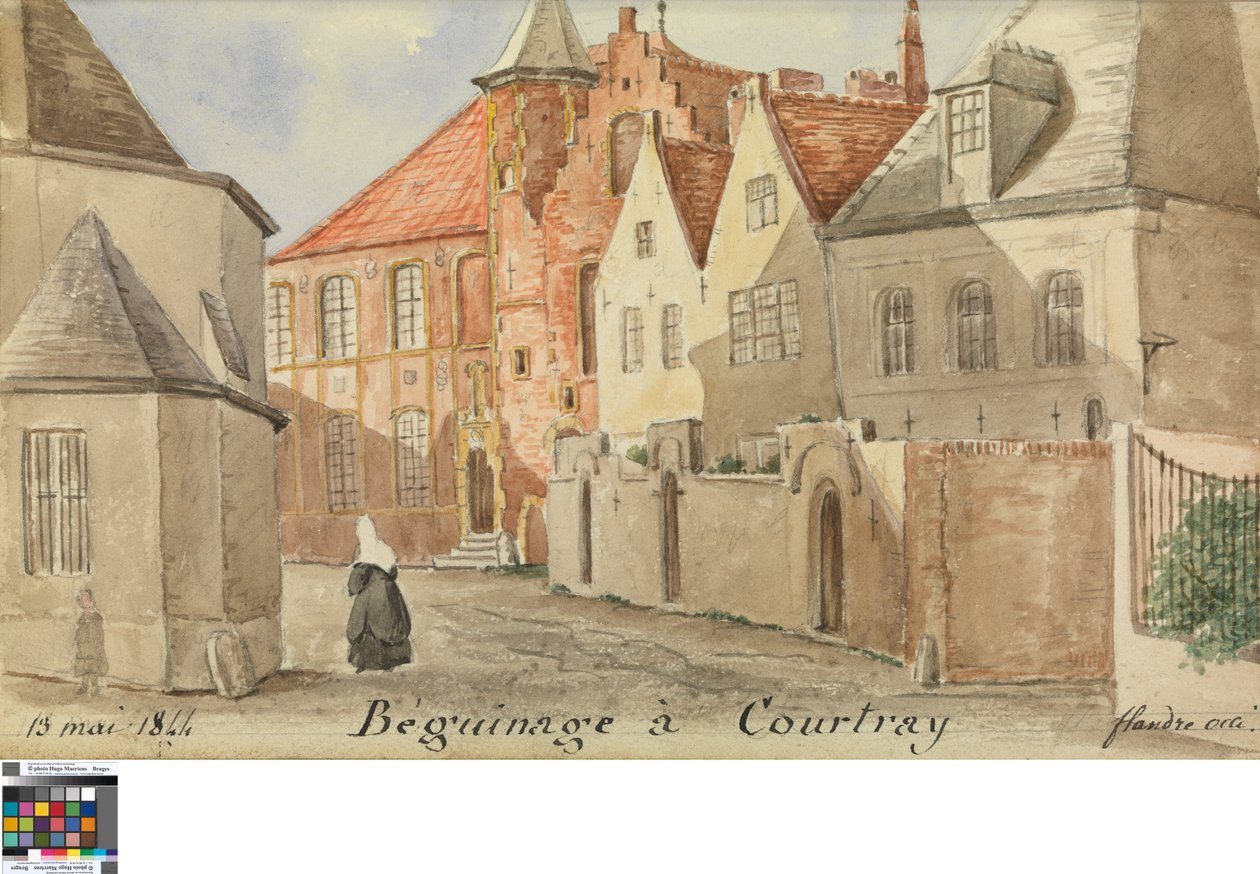 Beguinaje en Courtray de Philippe Auguste de Peellaert