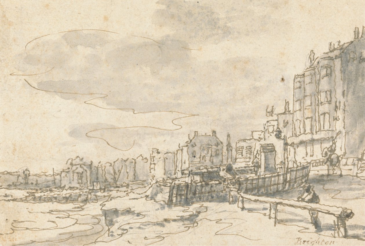 El frente en Brighton de Philippe Jacques de Loutherbourg