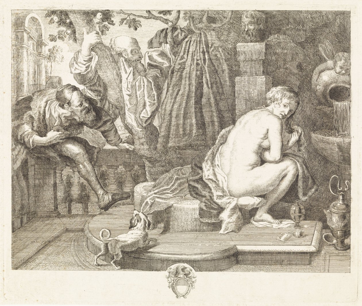 Susana y los ancianos de Philippe Lambert Joseph Spruyt