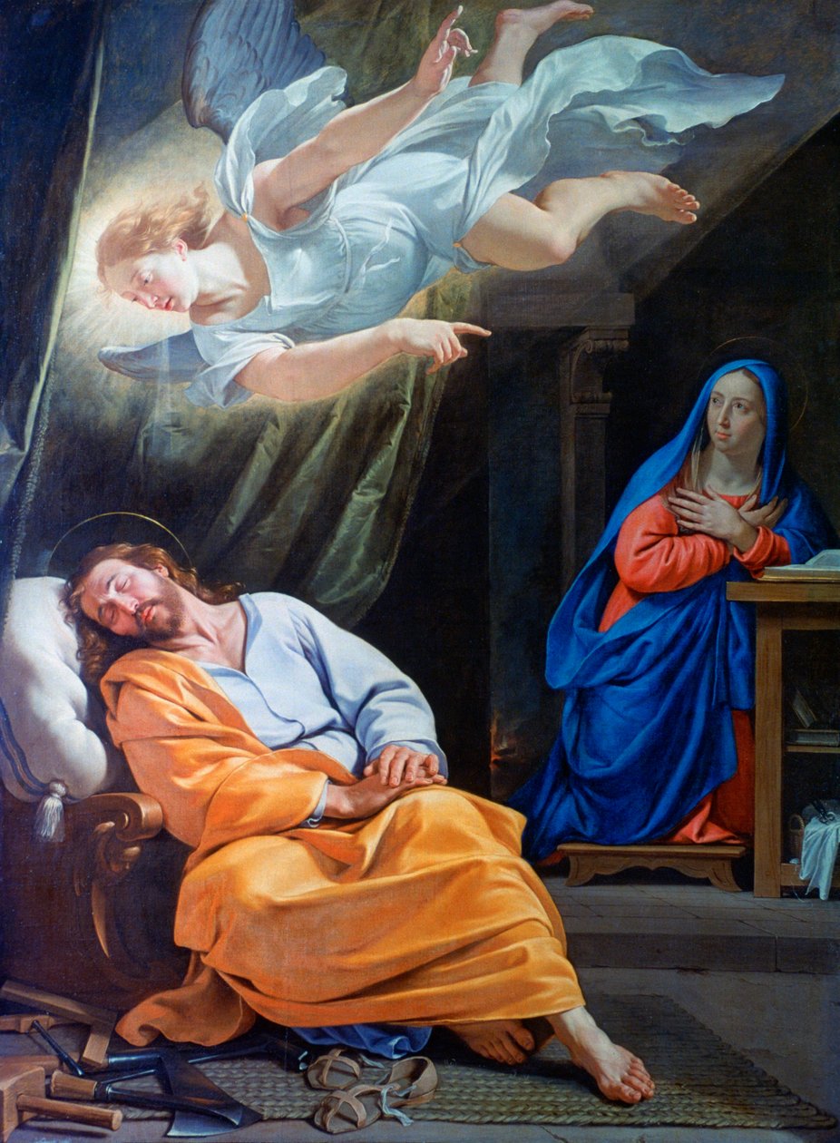 El sueño de San José, c. 1636 de Philippe de Champaigne
