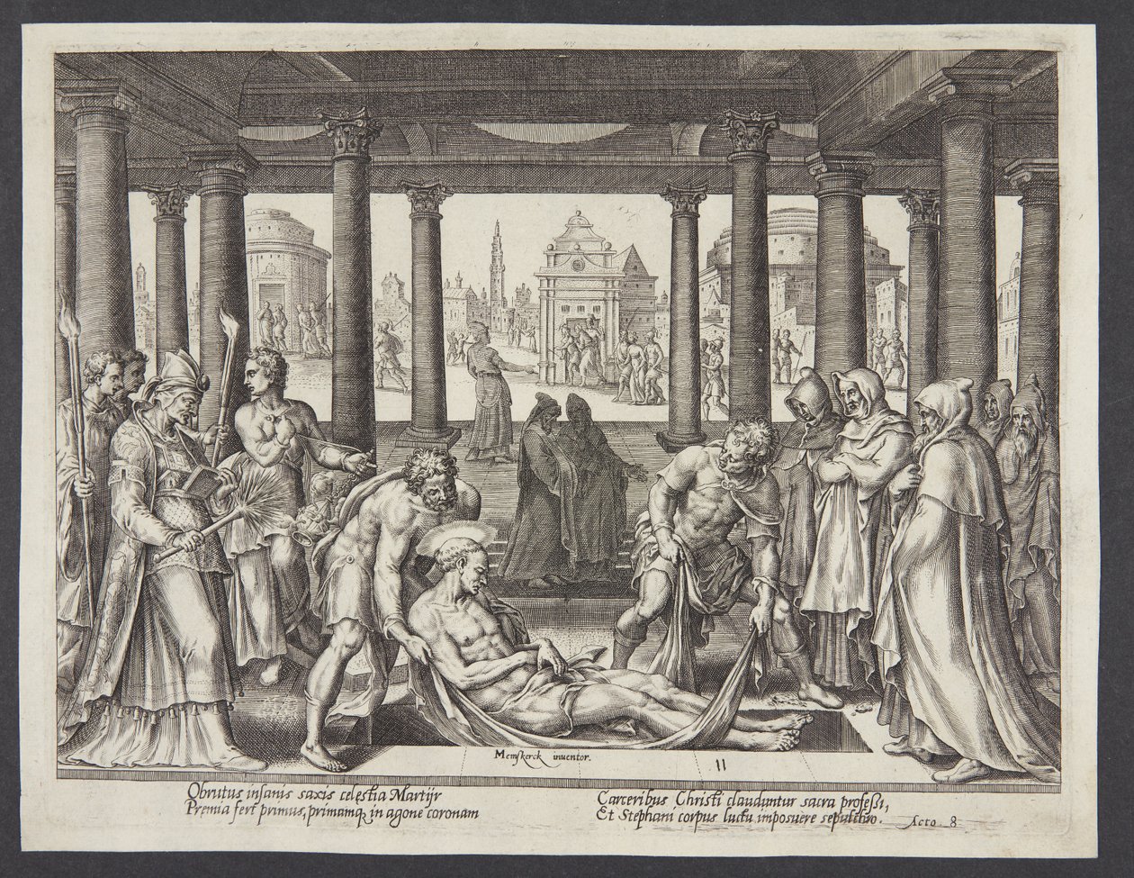 El entierro de San Esteban de Philips Galle