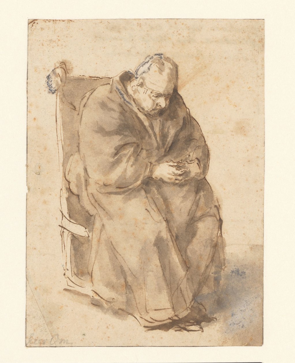 Joost van den Vondel, sentado de Philips Koninck