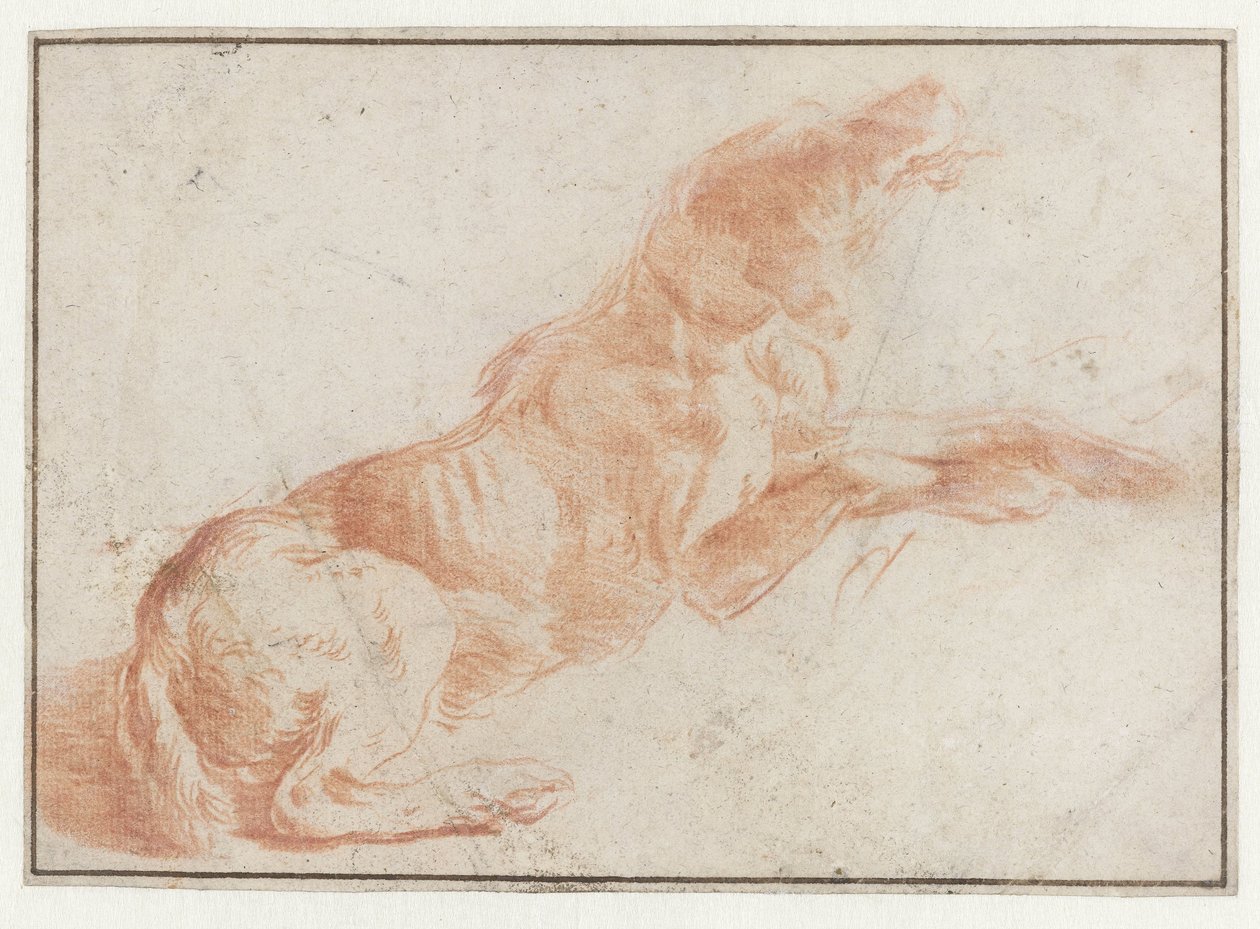 Perro recostada de Philips Wouwerman (possibly)