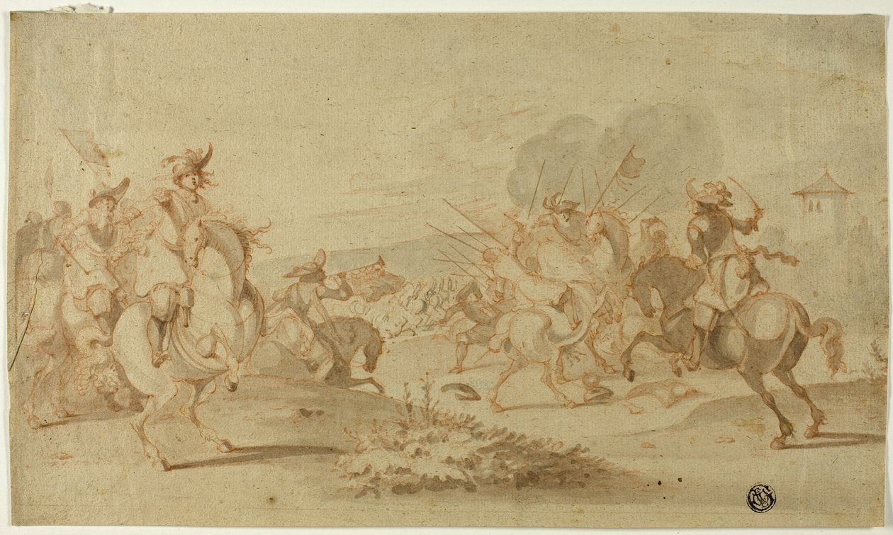 Caballería en combate de Philips Wouwerman