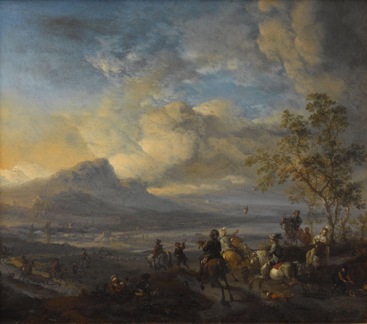 La caza del halcón de Philips Wouwerman