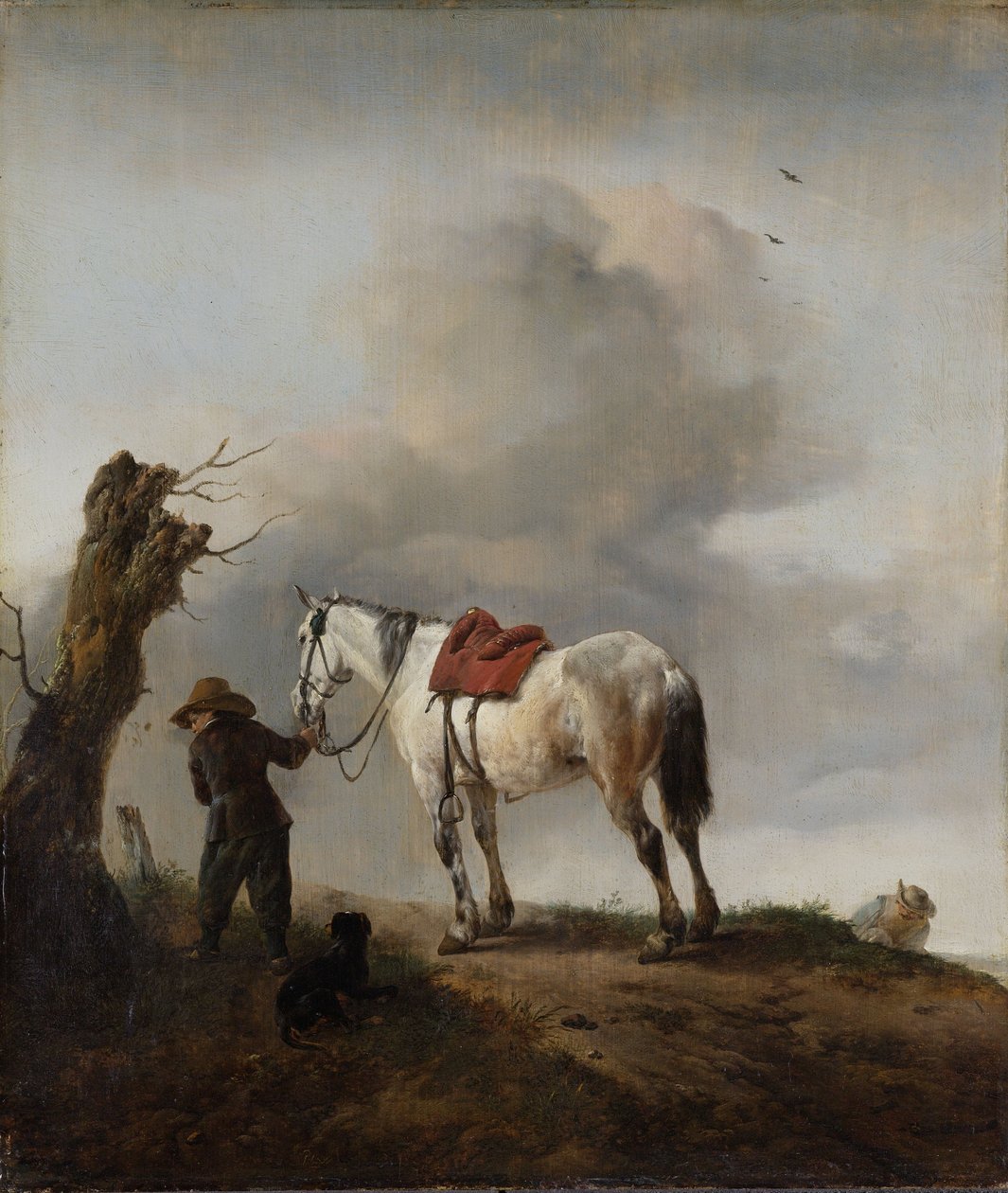 El caballo gris, c.1646 de Philips Wouwerman