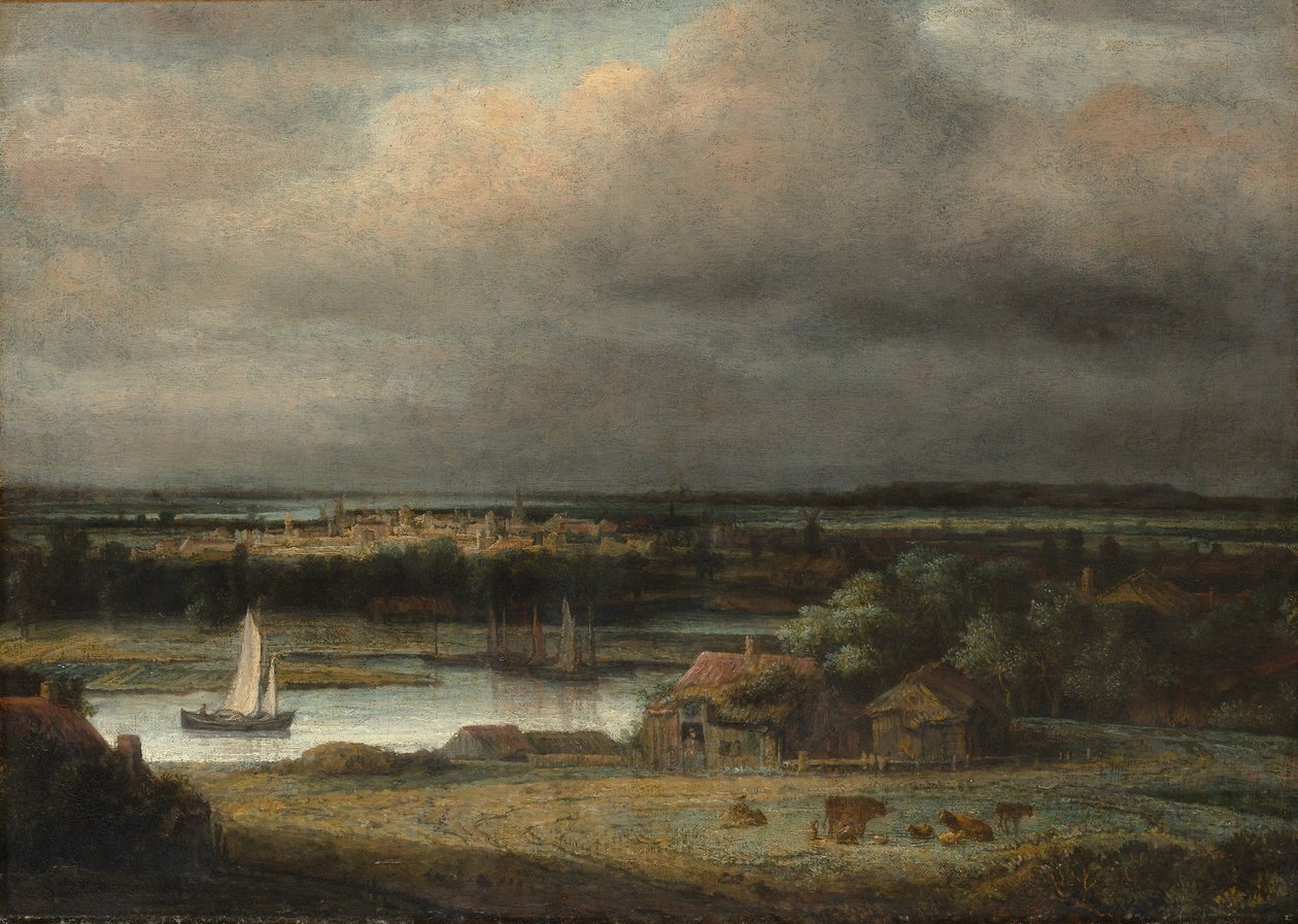 Paisaje de Río Ancho, c.1648-49 de Phillips de Koninck