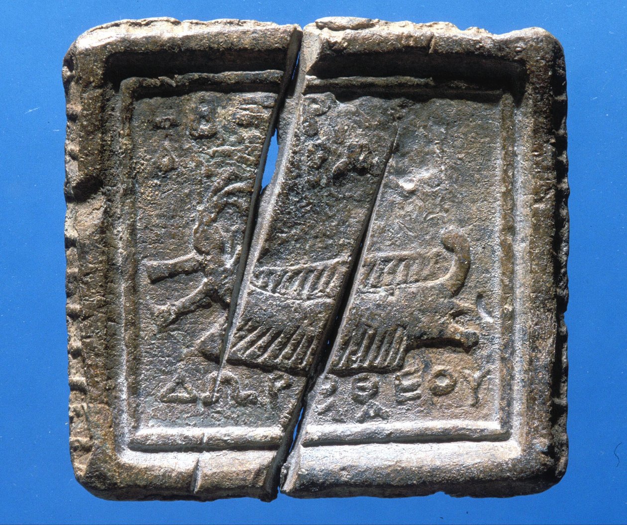 Peso que representa un barco (plomo) de Phoenician