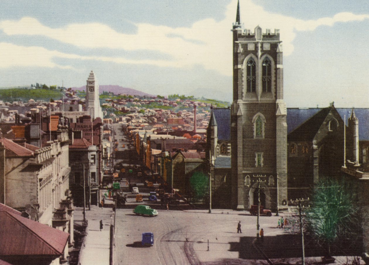 Tasmania: Murray Street, Hobart (foto a color) de Photographer Australian