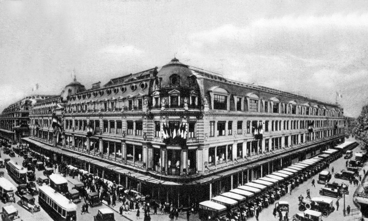 Le Bon Marché, hacia 1910 (foto en blanco y negro) de Photographer French