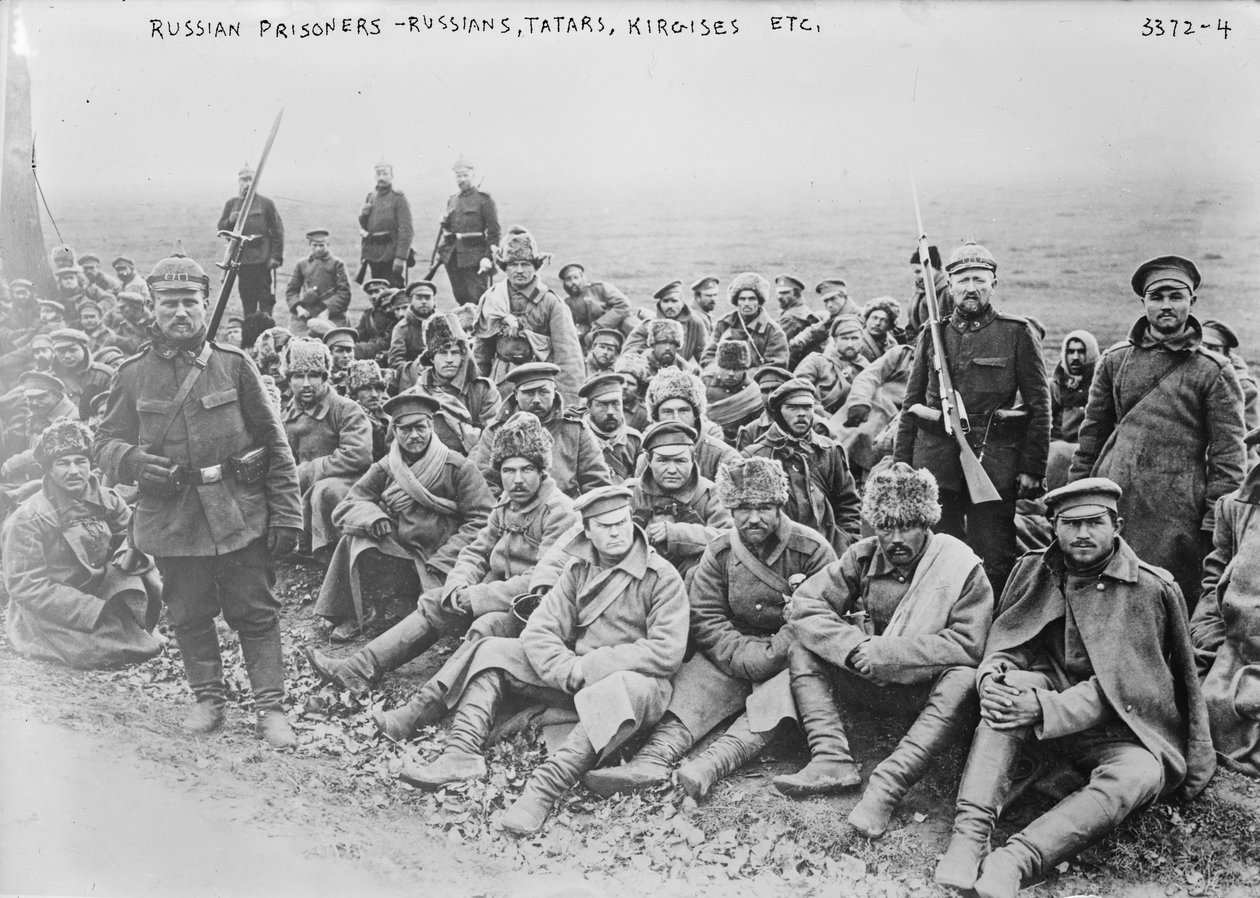 Prisioneros rusos: rusos, tártaros y kirguises de Photographer German