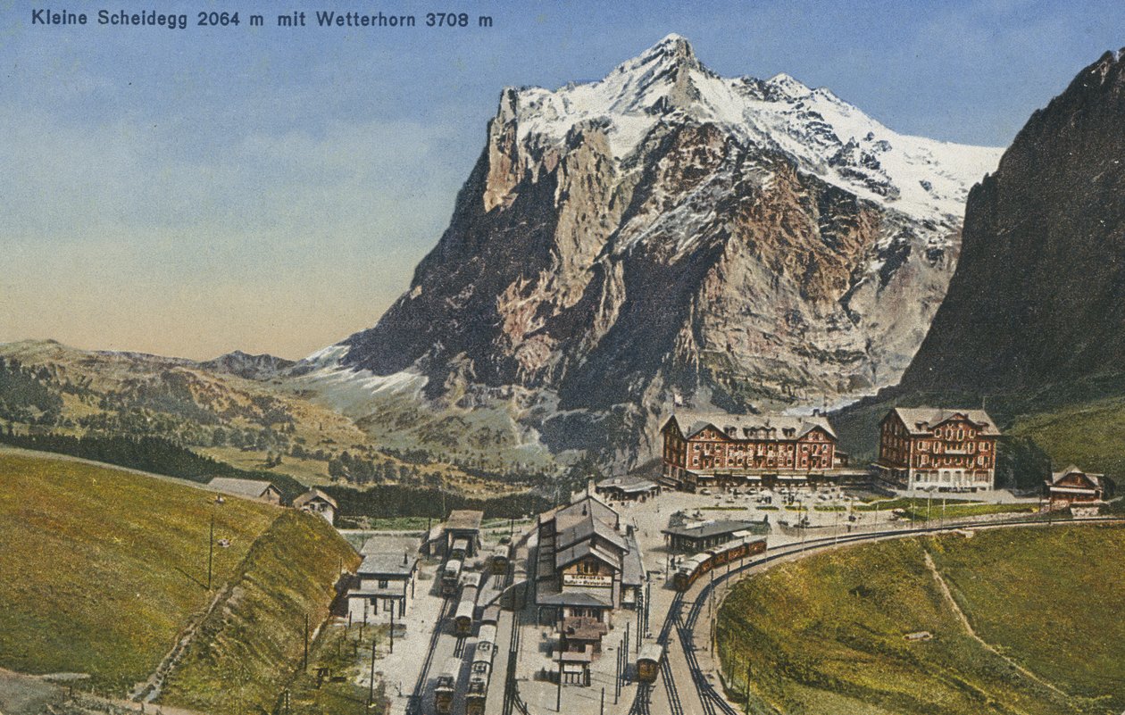 Kleine Scheidegg, Suiza (foto en color) de Photographer Swiss