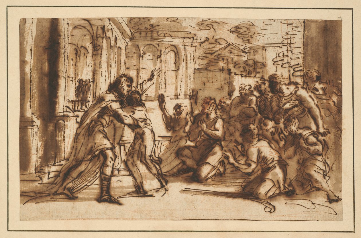 José saludando a sus hermanos de Pier Francesco Mola