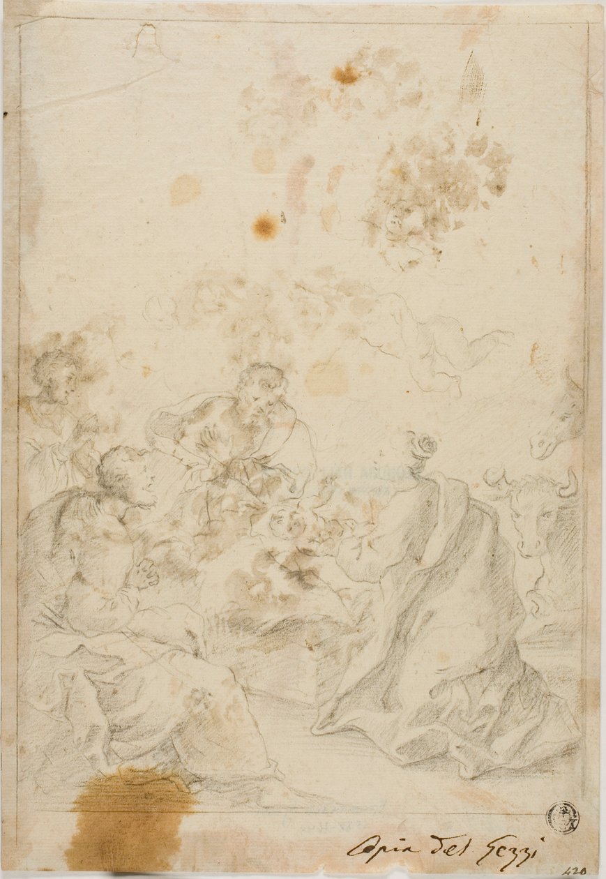 Adoración de los pastores de Pier Leone Ghezzi