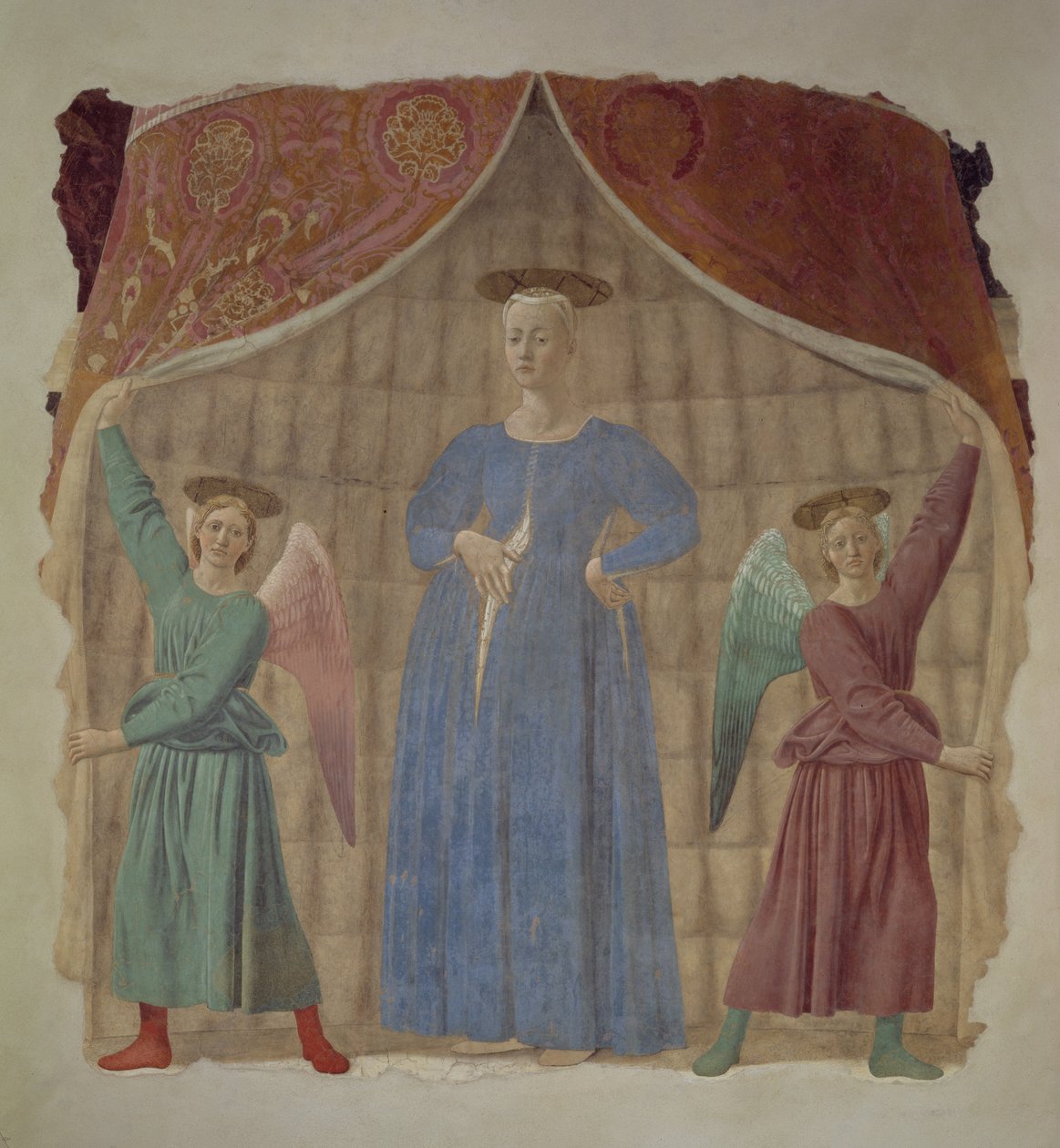 La Madonna del Parto, c.1450-70 (post restauración) de Piero della Francesca