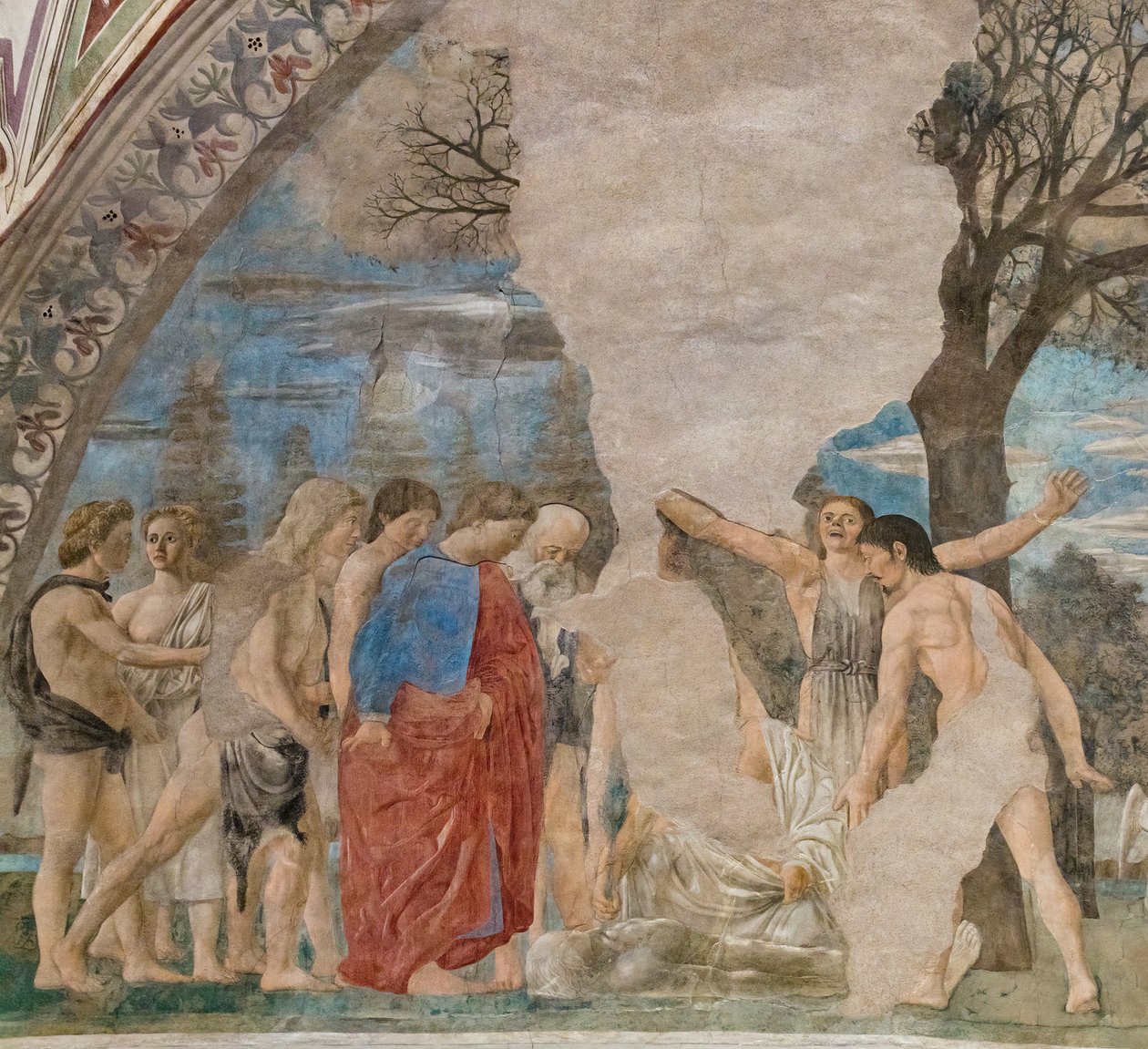 Muerte de Adán (detalle) de Piero della Francesca