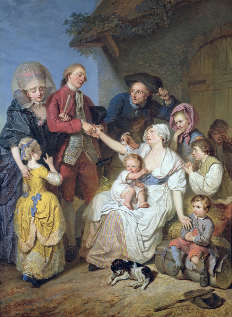 Caridad, 1777 de Pierre Alexandre Wille