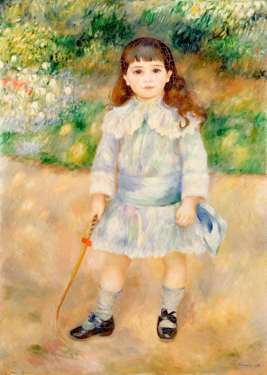 Una niña con un látigo de Pierre Auguste Renoir