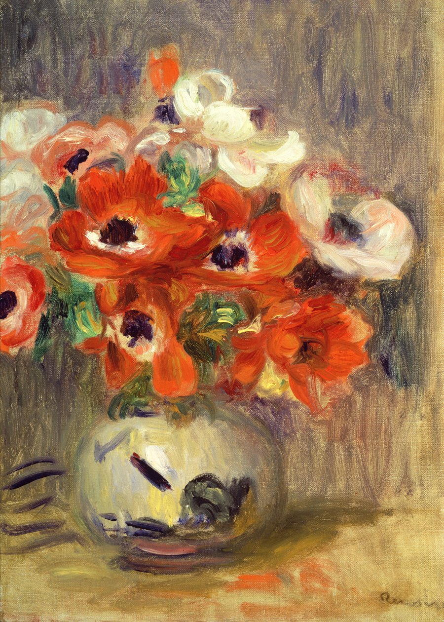 Anémonas de Pierre Auguste Renoir