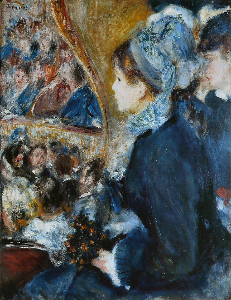 En el teatro (La Première Sortie), 1876-7 de Pierre Auguste Renoir