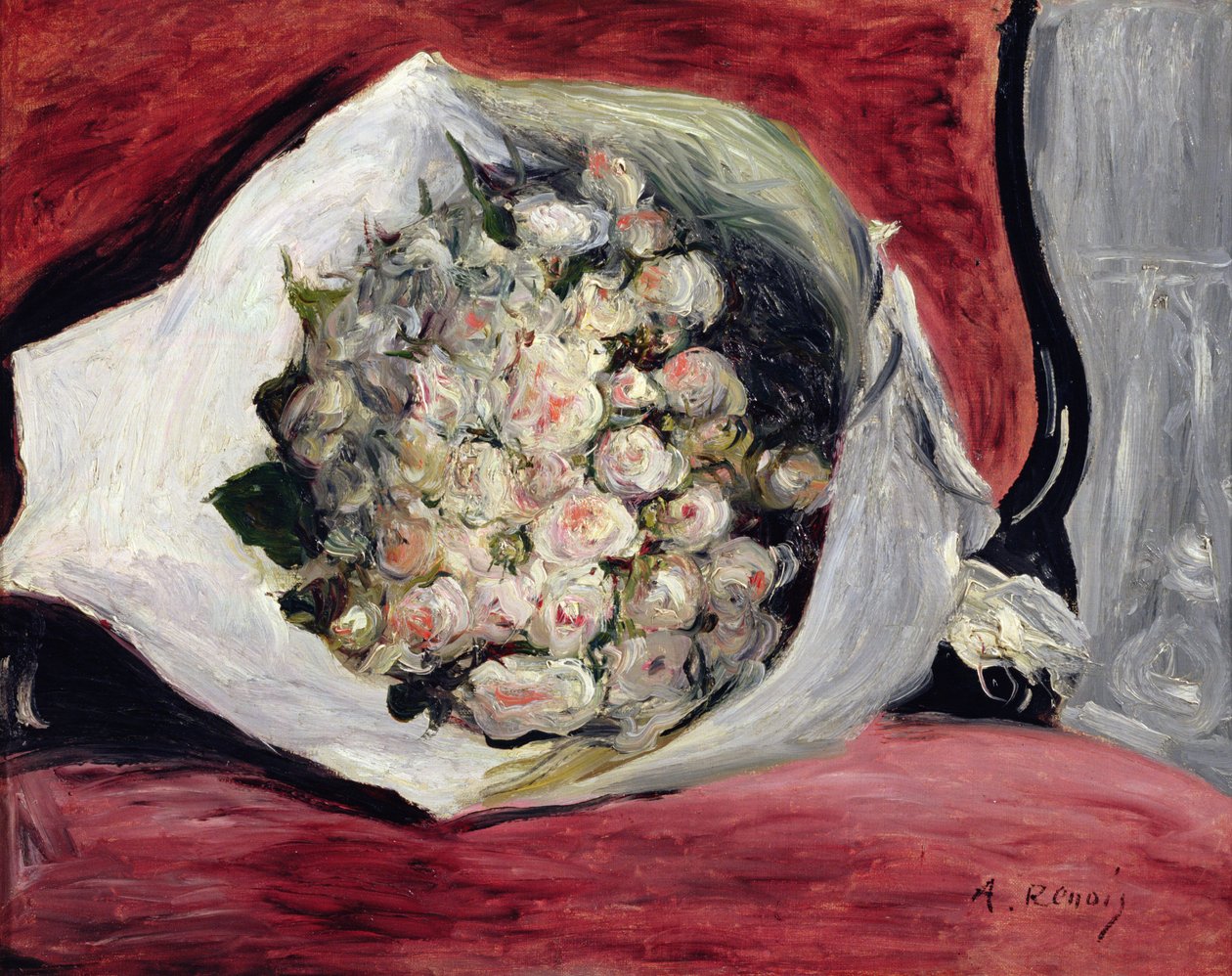 Ramo en un palco de teatro, c.1878-80 de Pierre Auguste Renoir