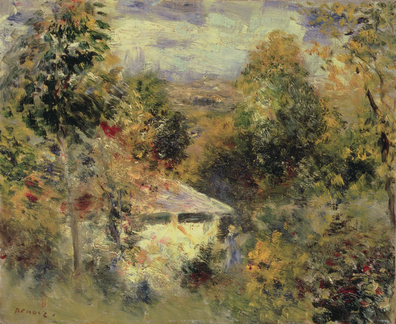 Casa en el bosque, 1875 de Pierre Auguste Renoir