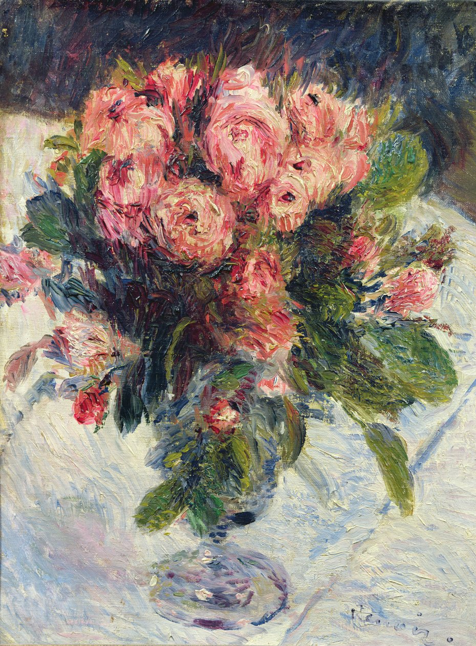 Rosas musgosas, c.1890 de Pierre Auguste Renoir
