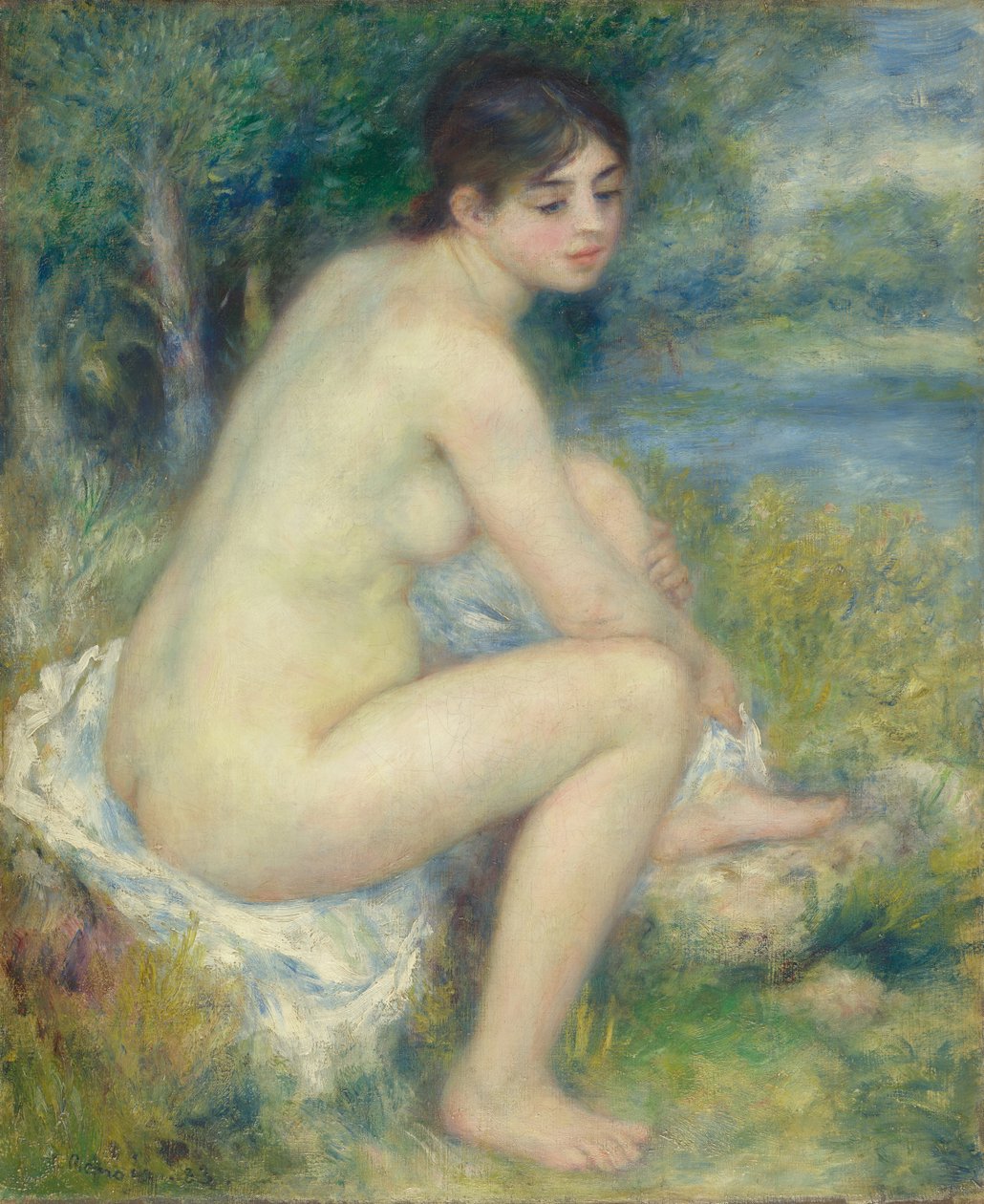 Mujer desnuda en un paisaje de Pierre Auguste Renoir