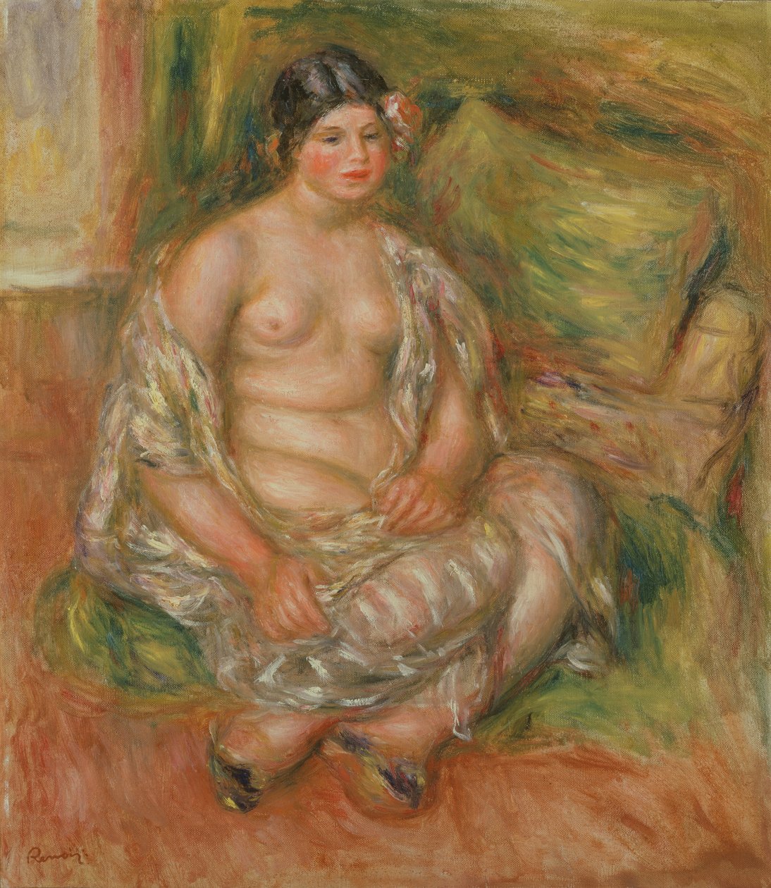 Odalisca sentada de Pierre Auguste Renoir
